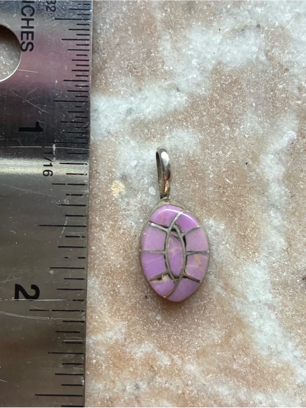 Silver and Purple pendant
